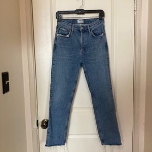 Agolde Jeans High Rise Straight Leg Wilder